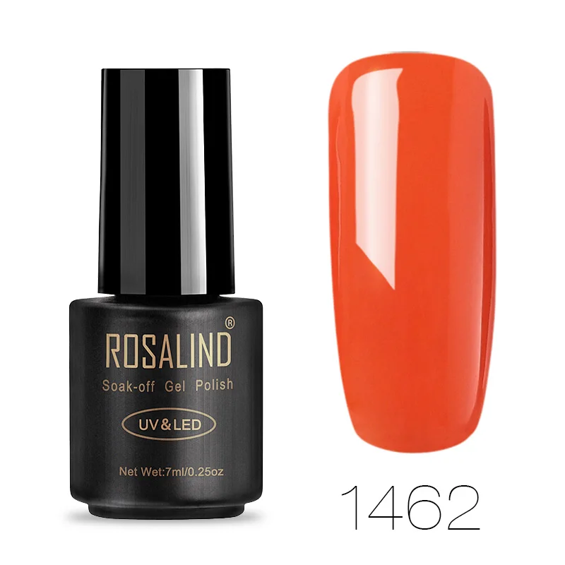 1462 ROSALIND 7 мл Гель-лак для ногтей Классическая серия 1323-1864 цвет Vernis Топ основа под лак искусство долговечный Замачивание Топ гель лак - Цвет: 1462