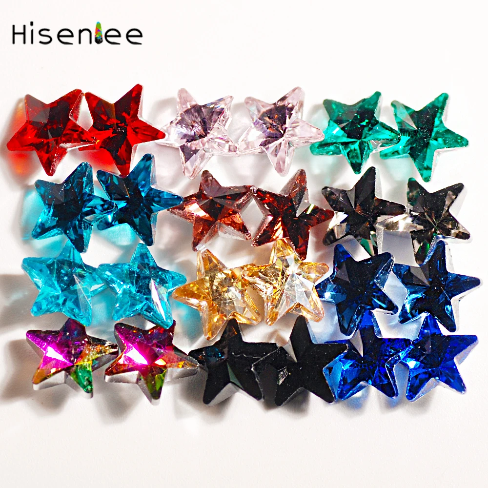 10MM 20pc/Pack Star Shape Rhinestone Shiny Glass Dedicated Punk Studs DIY Nail Arts&ampCrafts Trinkets Clothing Handmade Decoration | Дом и