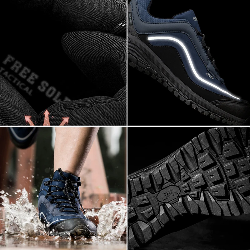 FREE SOLDIER outdoor sports tactical military shoes men wear-resisting non-slip for camping hiking | Спорт и развлечения