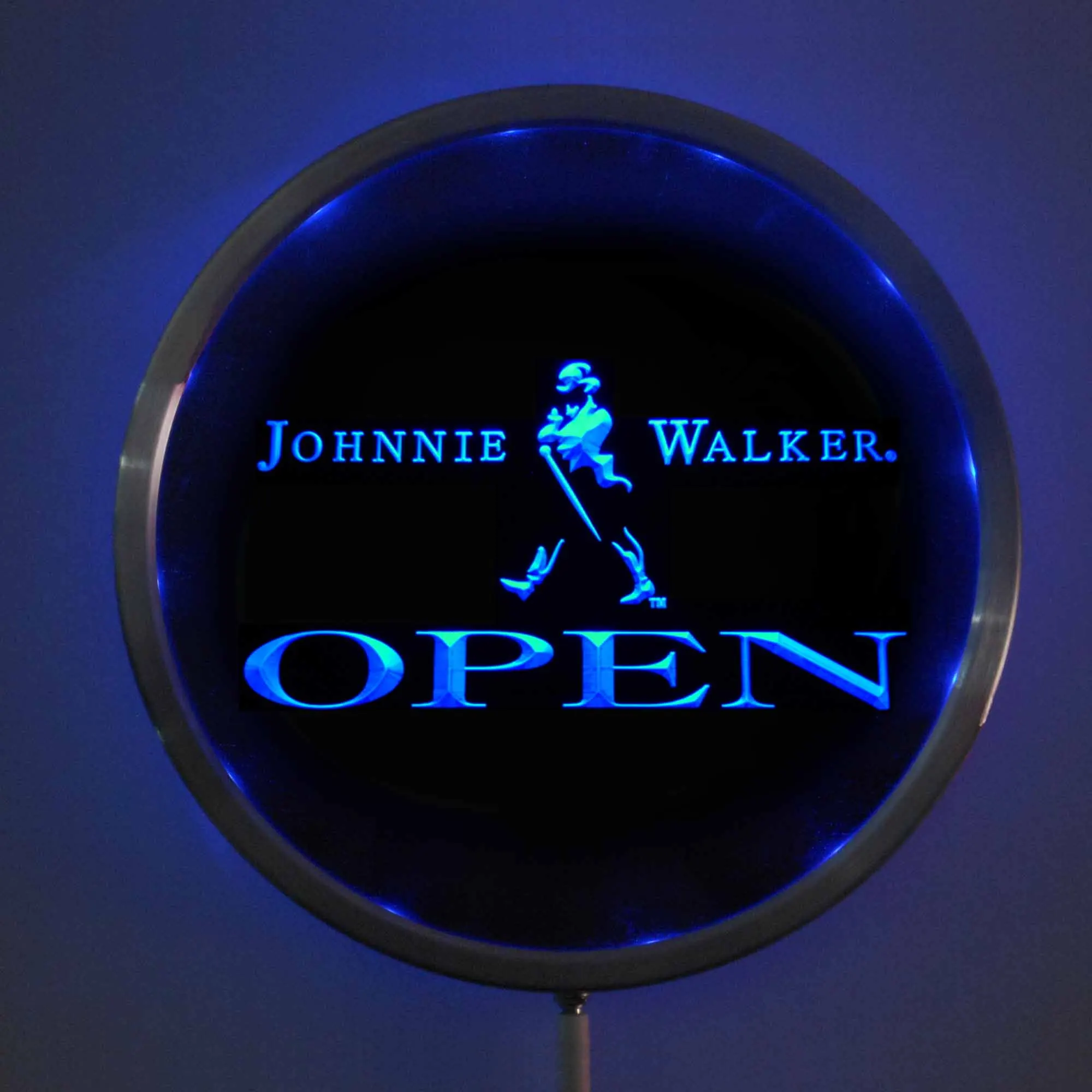 

Светодиодные неоновые круглые вывески rs-0042 Johnnie Walker, 25 см/10 дюймов, вывеска RGB для бара, многоцветная Функция беспроводного дистанционного уп...