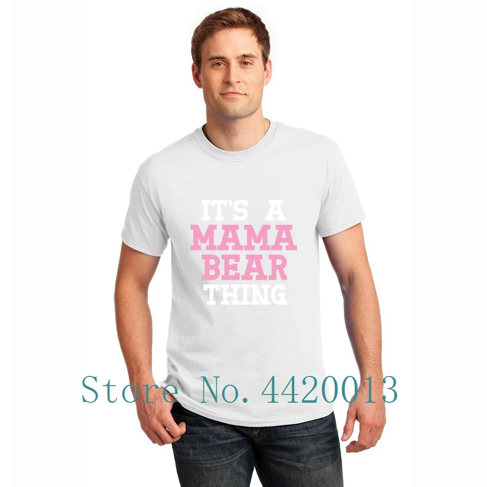 Мужская футболка с надписью It mama bear thing mom gift day birthday momma love mom|Мужские футболки| |