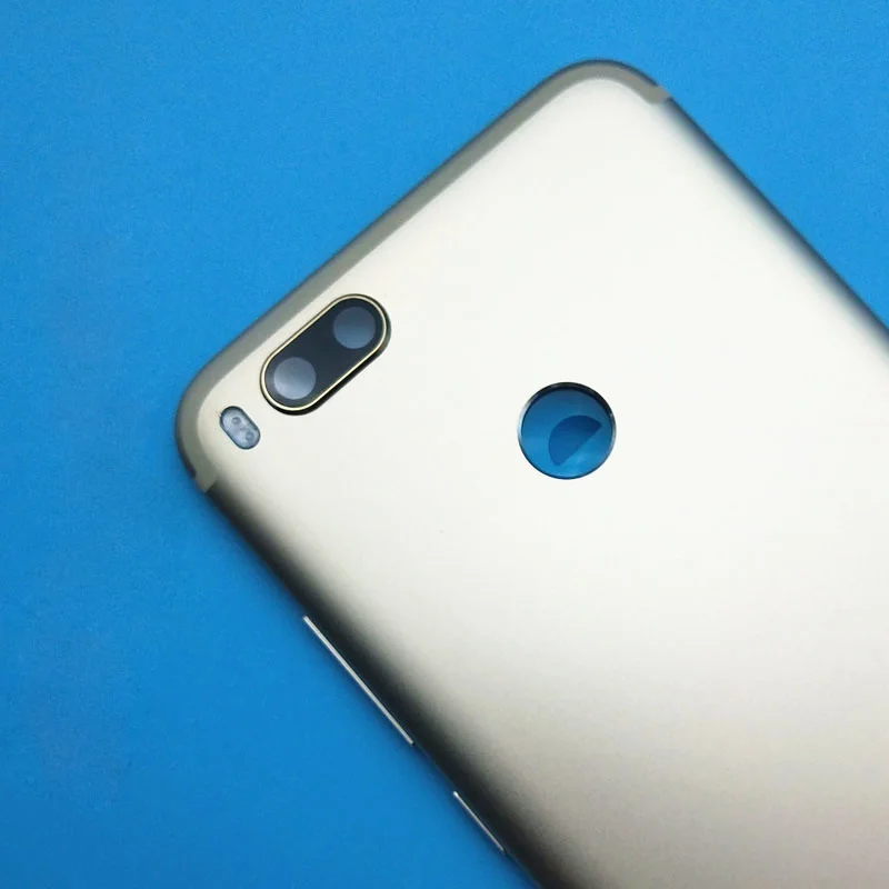 Для Xiaomi mi A1 Батарея задняя крышка дверь Корпус с объектив камеры вспышка Мощность