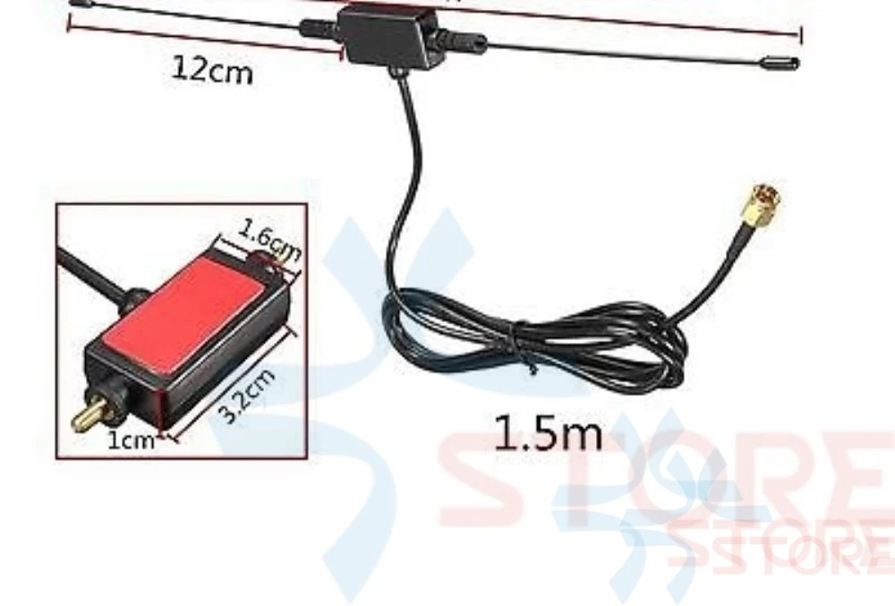 Цифровая антенна DVB-T 433 МГц 6 дБи SMA для HackRF One радиотелеметрия | Игрушки и хобби