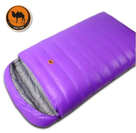 2 Person CS108 Couple Ultralight Camping Spring Sleeping Bag Winter Autumn Envelope Duck Down Filling With 2colors | Спорт и