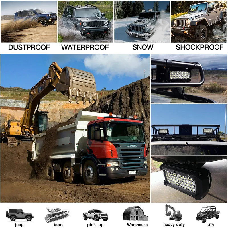4 36 дюймов ряда внедорожный светодиодный рабочий светильник для вождения