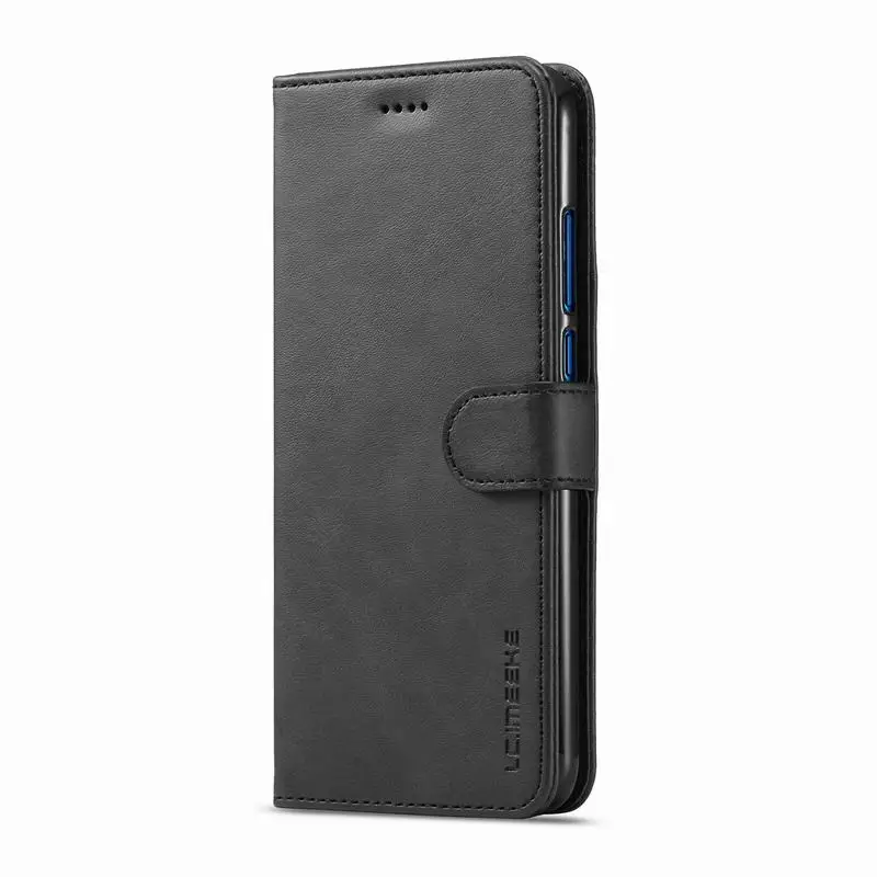 Black Чехол-сумка для телефона huawei P, умный чехол, чехол для Honor 9 Lite, кожаный чехол-кошелек для huawei P Smart Cover, 5,65 дюймов, флип-чехол-книжка - Цвет: Black