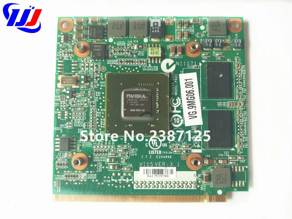 Графическая видеокарта для ноутбука A c er spire 5520G 6930G 7720G 4630G 7730G n Vidia GeForce 9300M GS DDR2 256MB