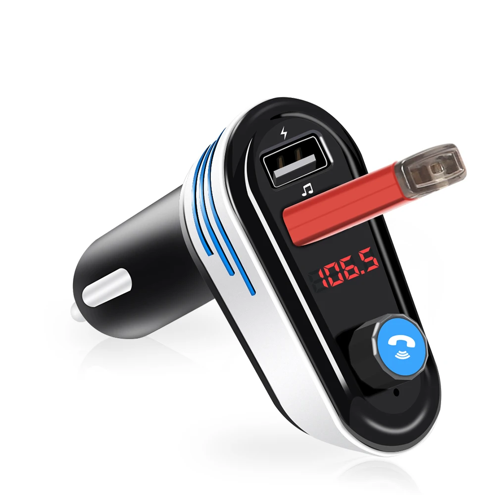FDOMAIN Bluetooth Car Kit FM Transmitter Handsfree Dual USB LCD Display Charger MP3 Microphone Smart | Автомобили и мотоциклы