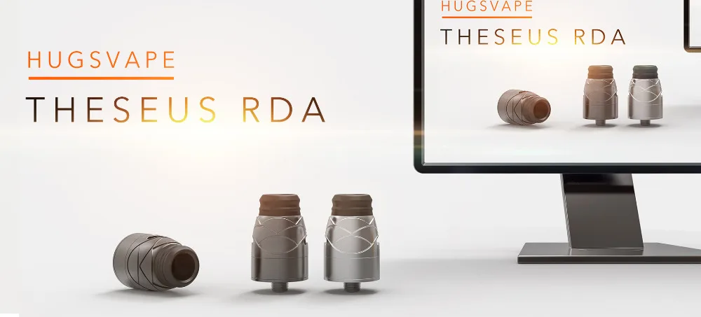 Оригинальный Hugsvape Theseus RDA распылитель легко одной катушкой построить палубу rda 22
