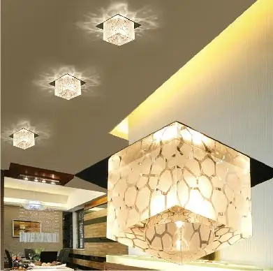 3 Вт высокомощная Светодиодная лампа современный светодиодный потолочный