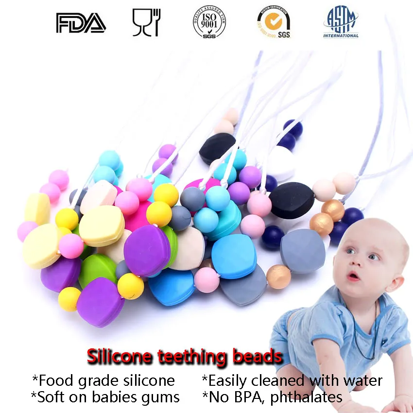 MHS.SUN оптовая продажа смешанных цветов объемные бусины ожерелье детский пищевой