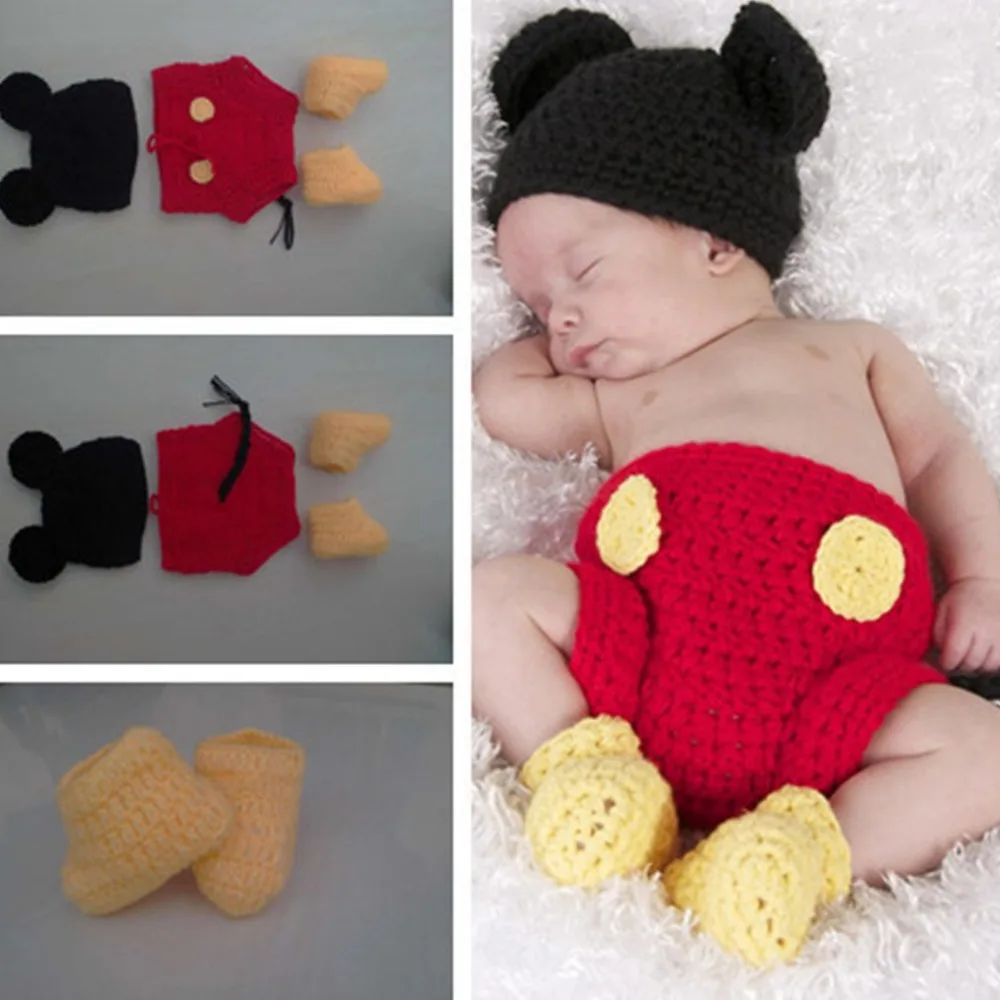 Комплект из 3 шт./компл. коротких штанов и носков с шапочкой для новорожденных