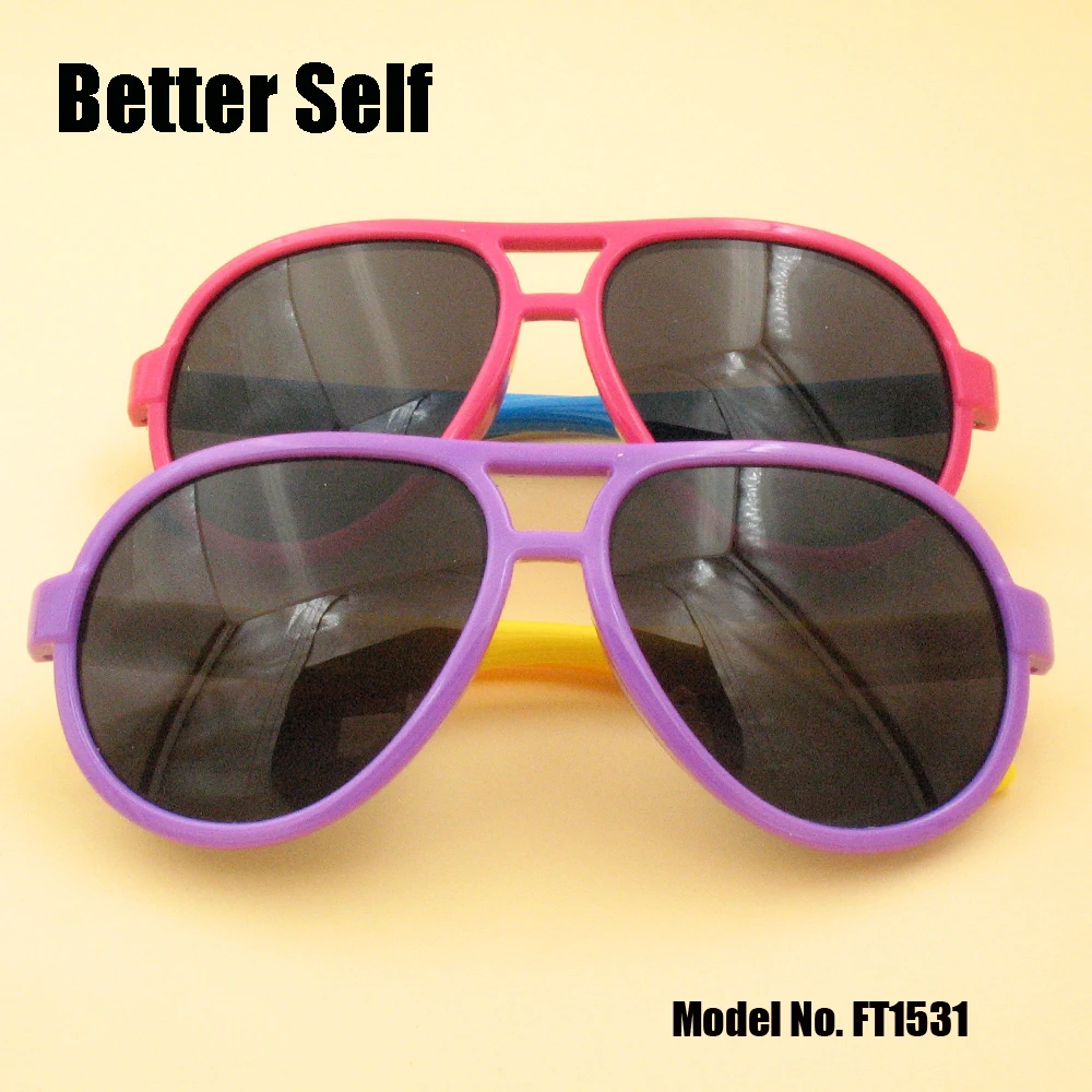 Детское солнцезащитное стекло поляризационное детское очки с двойным мостом