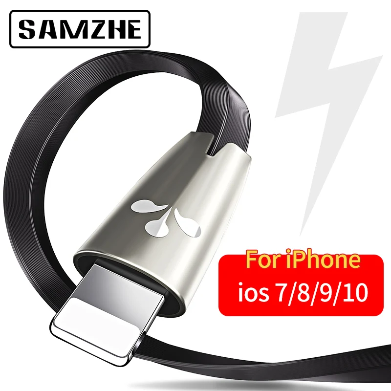 USB кабель SAMZHE для зарядки iPhone 8 7 6 передачи данных X iPad 2 А быстрой мобильный