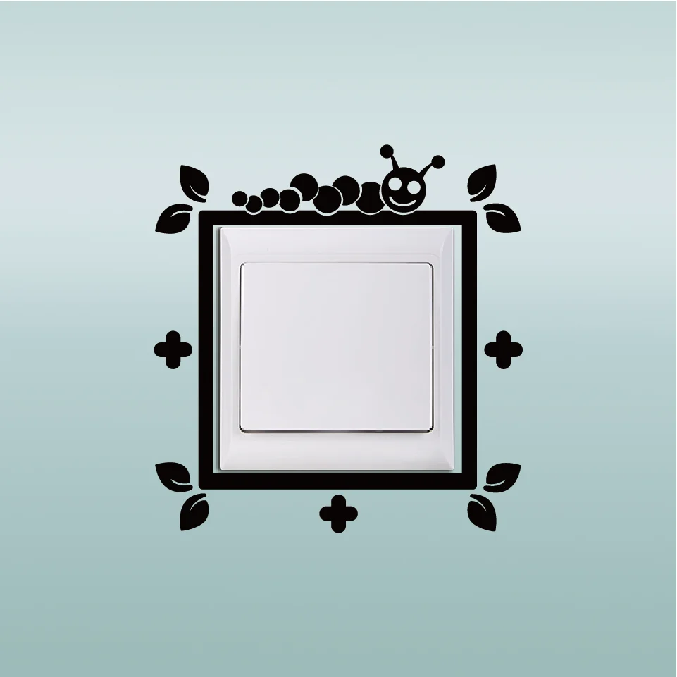 Light Switch Cover Surround Wall Sticker Decal Transfer Decoration | Дом и сад