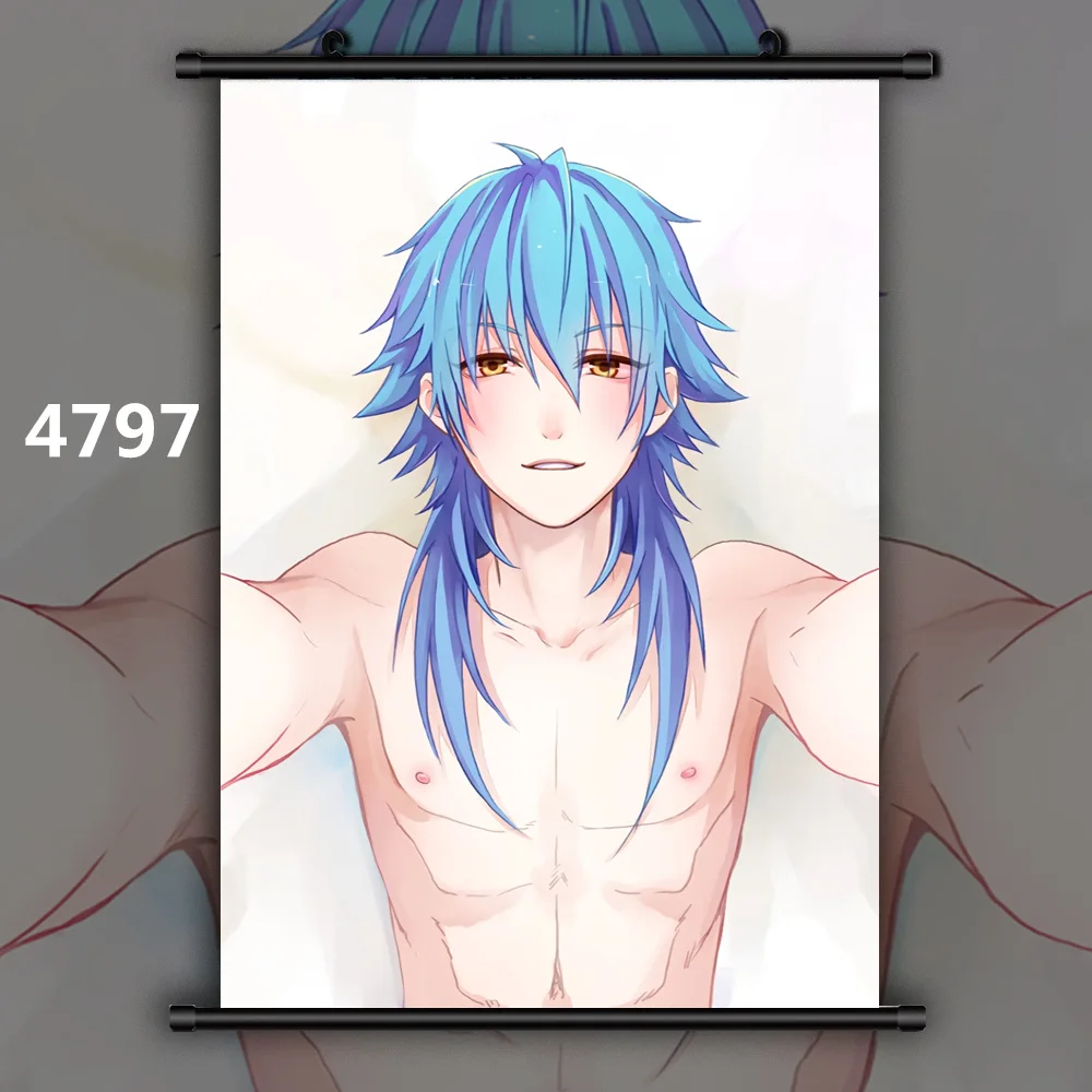 4797 Драматическое убийца серагаки Aoba Noiz Koujaku Аниме Манга настенный плакат прокрутки - Цвет: 4797