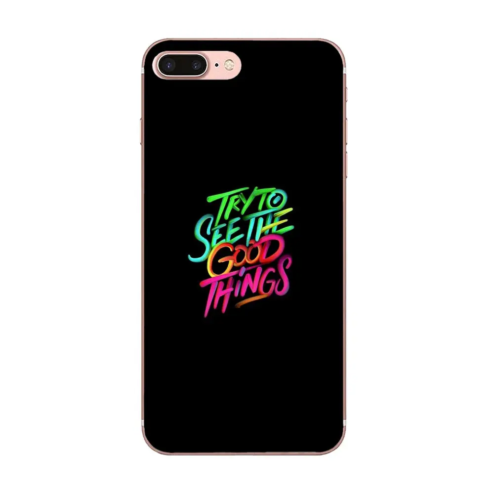 Мягкий ТПУ Модный чехол крутой черный фон слово шрифт для Apple iPhone X XS Max XR 4 4S 5 5C 5S SE 6