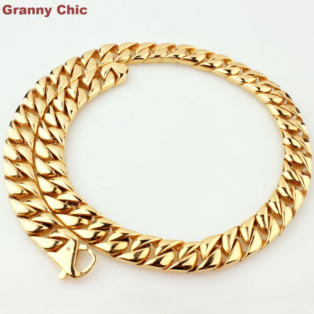 Цепочка Granny Chic Мужская из нержавеющей стали колье или браслет под панцирное