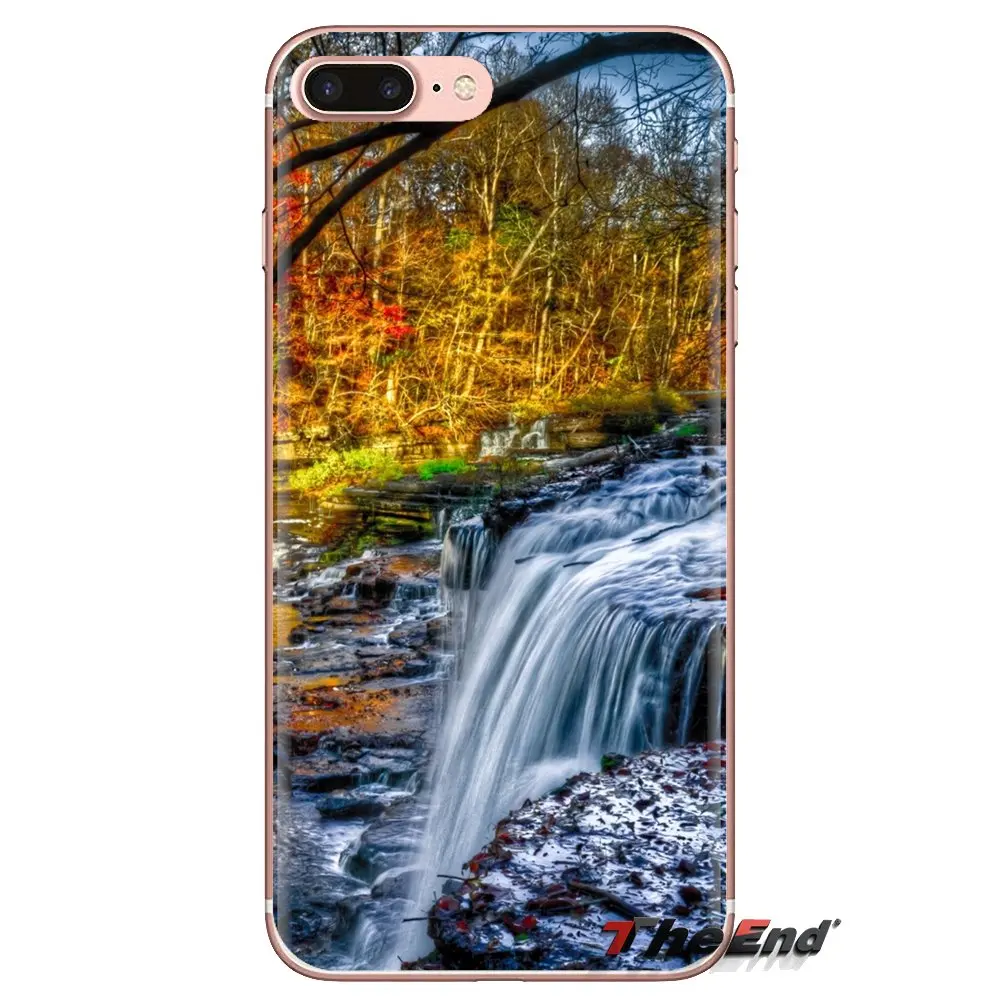 Soft Transparent Shell Covers Waterfall Wallpaper For Samsung Galaxy S3 S4 S5 Mini S6 S7 Edge S8 S9 S10 Plus Note 3 4 5 8 9 |