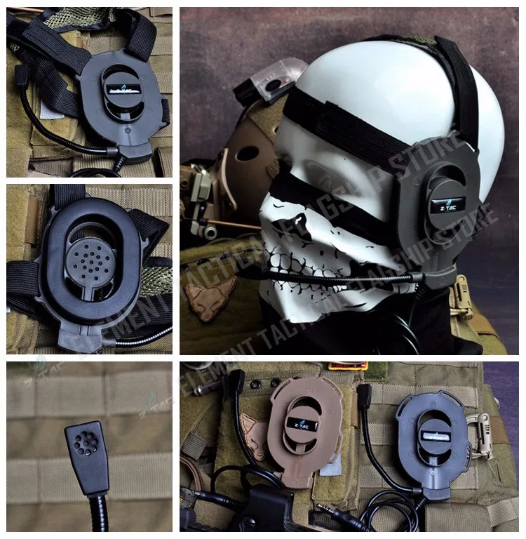 Z Тактический airsofte Боуман элита II Гарнитура с Peltor PTT для прослушивания Kenwood Z-TAC наушники Airsoft Z027+ Z112
