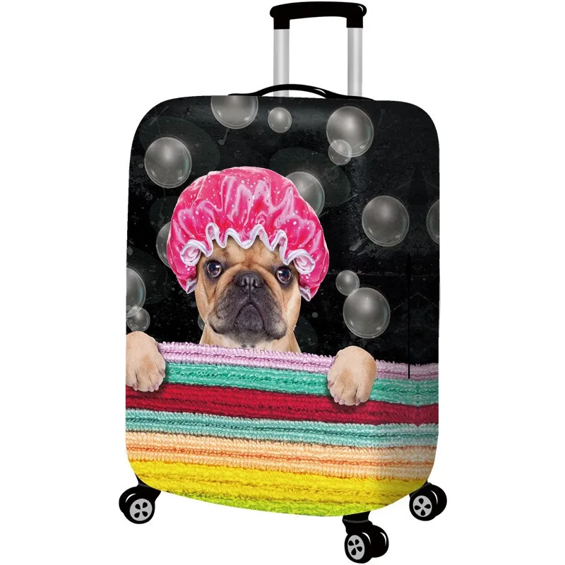 Эластичный чехол для чемодана с милыми животными 18 32 дюйма защитный на колесиках