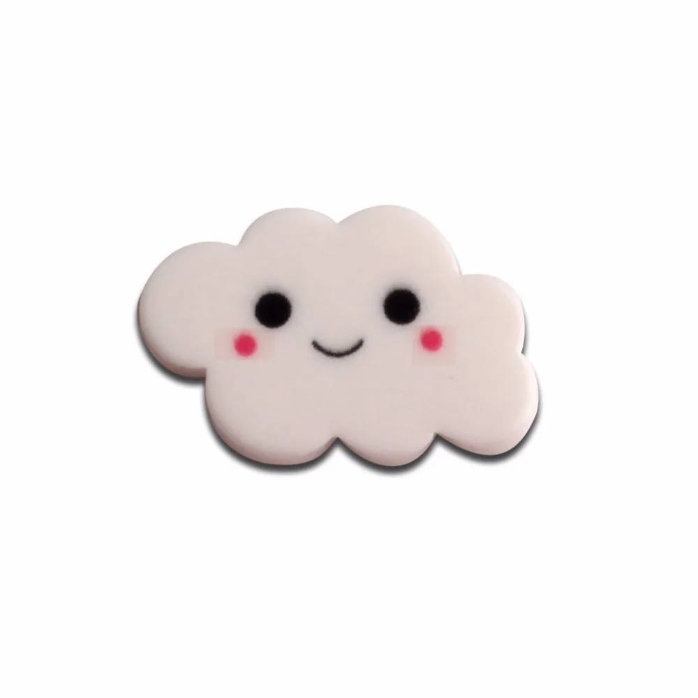 20 шт смолы среднего облака украшения поделки Kawaii милые Flatback кабошон для