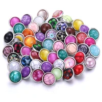 wholesale new 10pcslot mixed random button 12mm 18mm snap jewelry rhinestone snaps buttons for snap bracelets necklaces