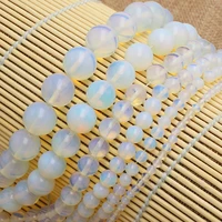 white opal 46810121416mm round beads1538cm for diy jewelry making we provide mixed wholesale for all items