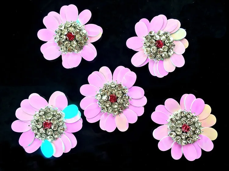 

Цветочные меняющиеся цвета блестки, вышитые бисером тканевые нашивки для шитья, нашивки для одежды, нашивки для одежды