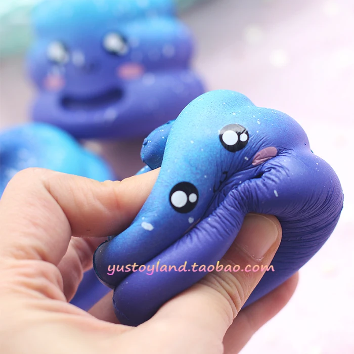 Мини Радужный Poo Emoji Face Squishy Slow Rising милый торт хлеб мягкий Squeeze Kawaii забавные хитрые