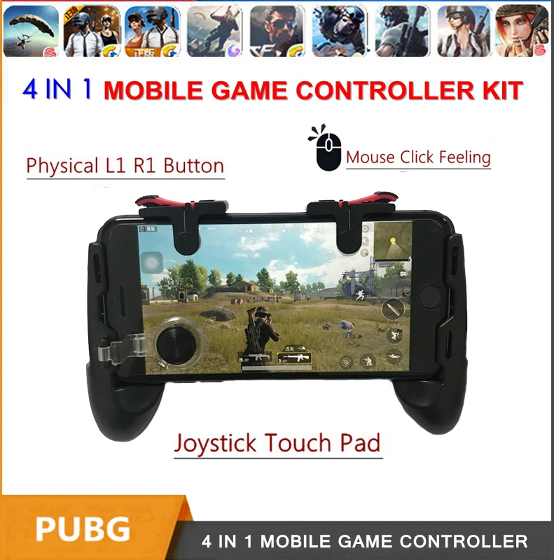 Pubg мобильный геймпад контроллер для телефона L1R1 рукоятка с джойстиком/триггером