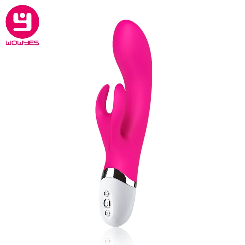 Wowyes G-spot кролик вибратор перезаряжаемый водостойкий вибрирующий фаллоимитатор