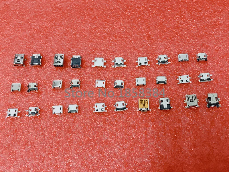 10 моделей или 15 моделей/коробка micro usb 5P разъем общий используемый зарядный порт DIY