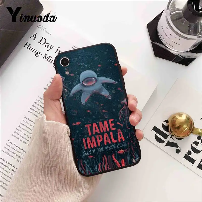 Yinuoda Tame Impala мягкий черный чехол для телефона для iPhone 8 7 6 6S Plus 5 5S SE XR X XS MAX 11 11pro 11promax Coque Shell