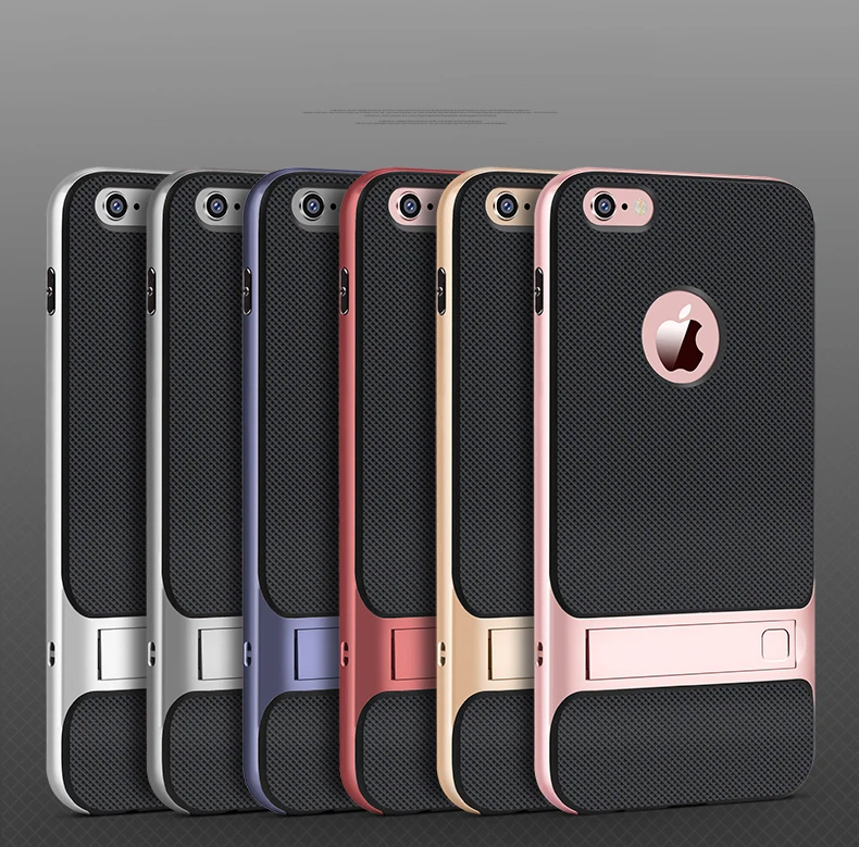 CAPSSICUM чехол с подставкой для iPhone 6 6s Plus PC силиконовый гибкий тонкий гелевый Чехол с подставкой для iPhone 6plus 6s Plus