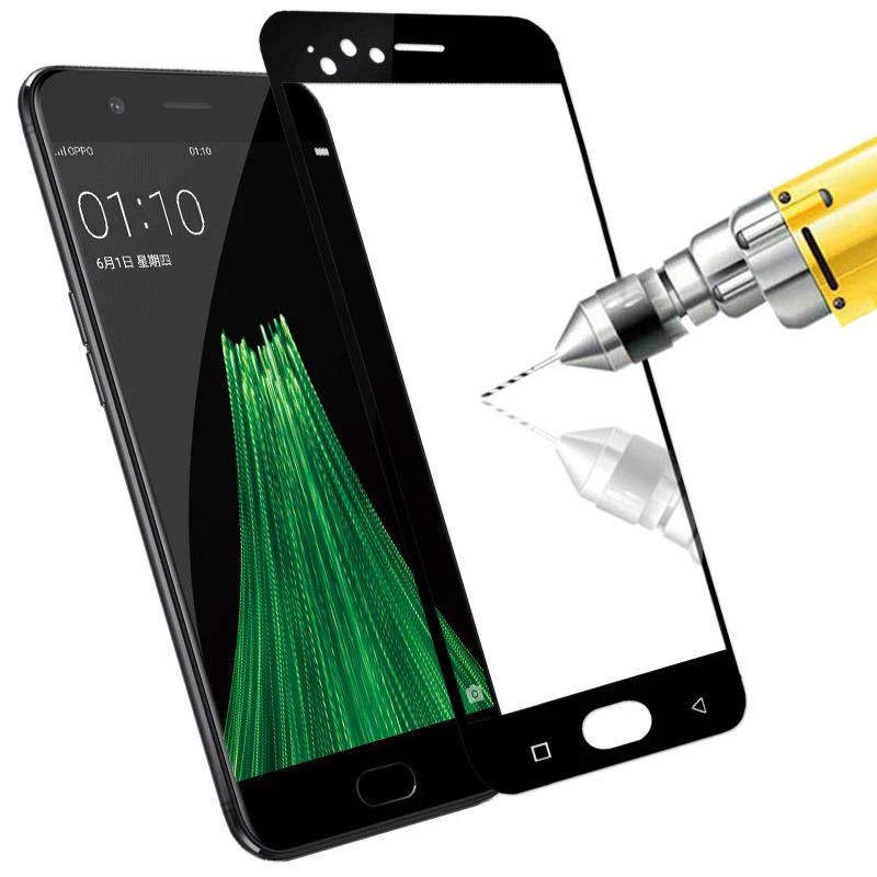 5D круглое изогнутое защитное закаленное стекло для OPPO R11/R9S 4D обновление края