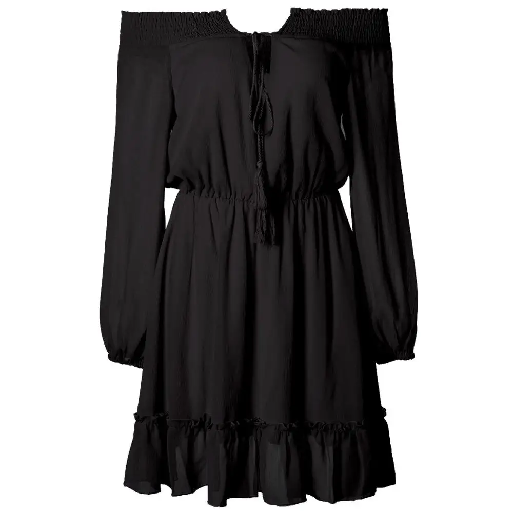 Waist Dresses For Women Spring Summer Chiffon Temperament Casual Female Sexy Clothing | Женская одежда