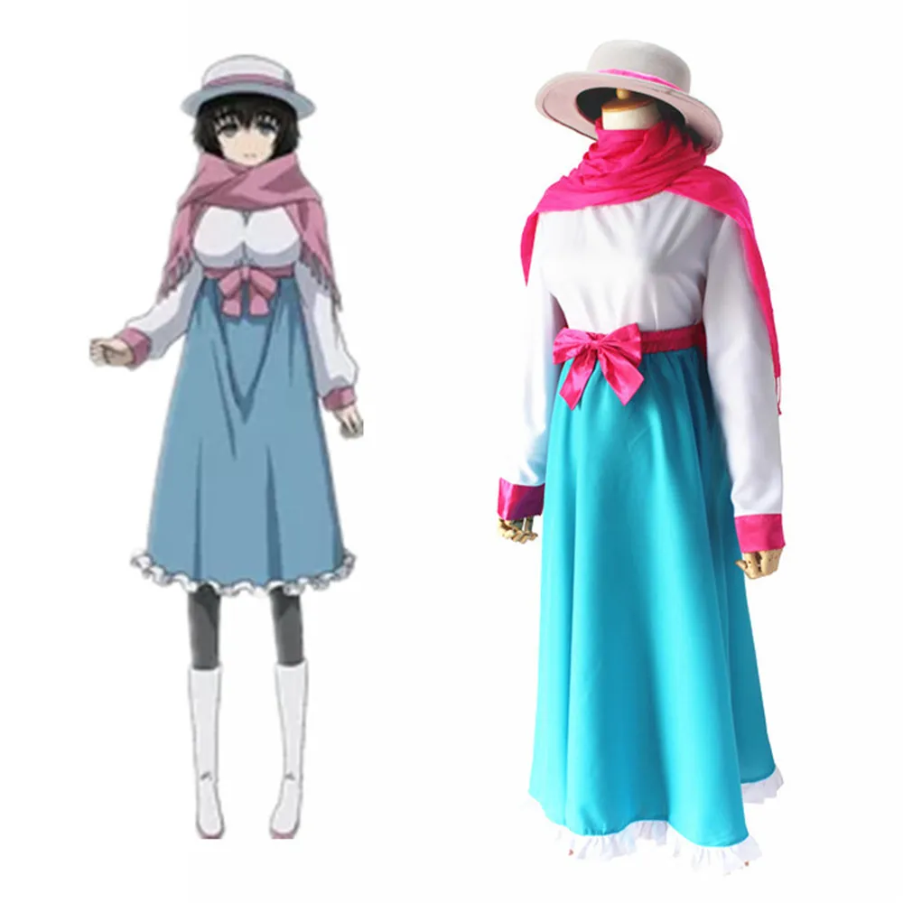 Аниме Steins Gate Косплей Костюм Шиина маюри научно-исследовательский институт LabMem