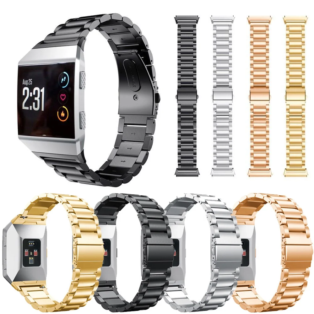 Сменный ремешок из нержавеющей стали для Fitbit Ionic деловые Смарт часы с