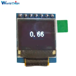 7-контактный OLED-дисплей 0,66 дюйма, 64x48, экран SPI I2C 3,3-5 в для Arduino AVR STM32