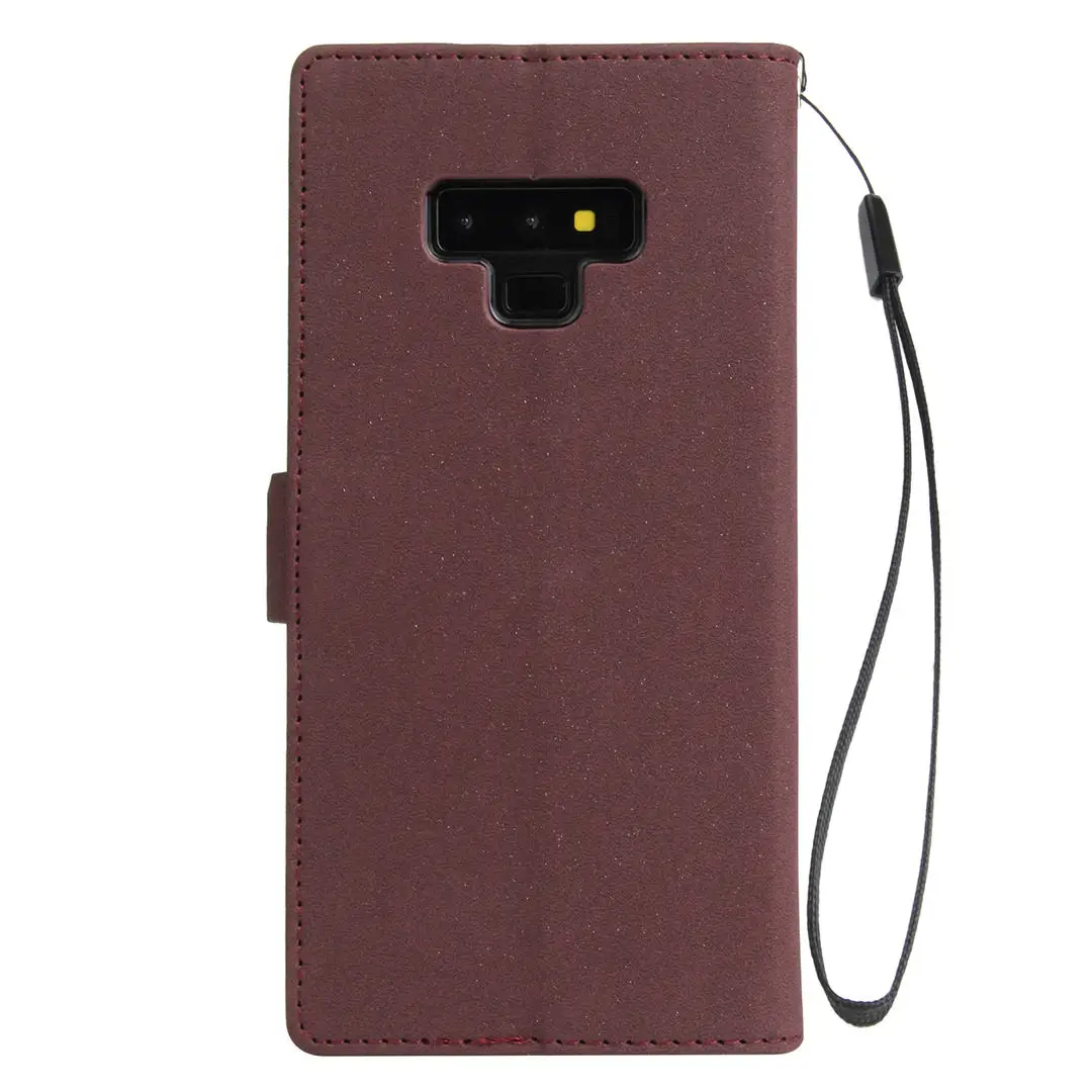 IMIDO Роскошный кожаный флип-чехол для телефона samsung Galaxy Note 9 S9 S8 Plus S7 S6 Edge блестящий
