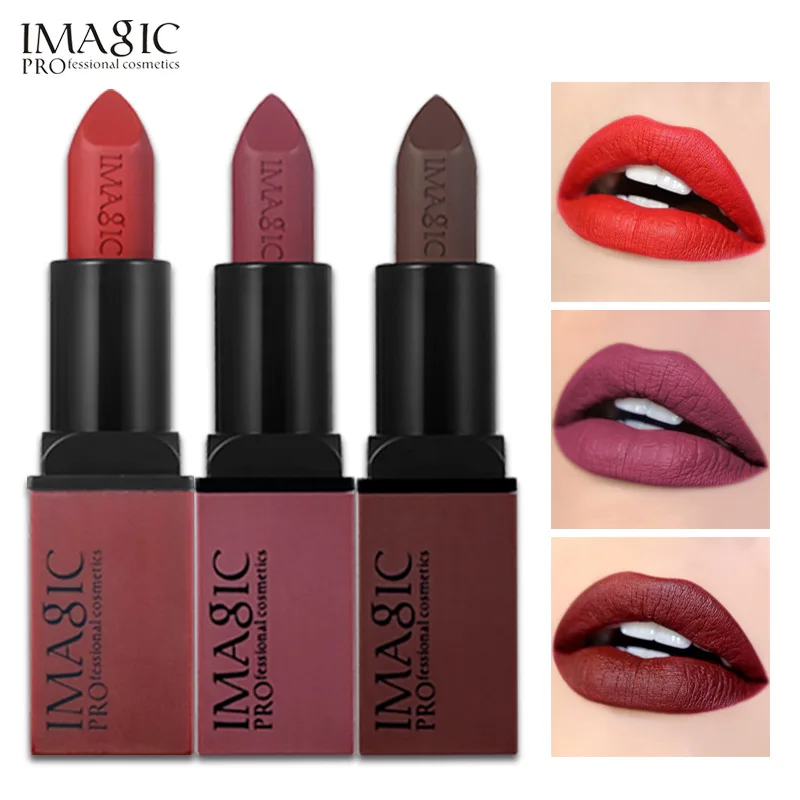 3 IMAGIC 2018 Лидер продаж Мода 6 цветов матовый средства ухода за губами Make Up бренд