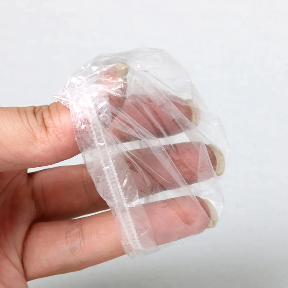 Одноразовые 100 шт прозрачные наушники для душа Водонепроницаемый окрашивание