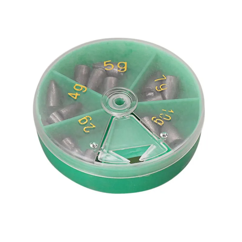 Смарт-18 шт./кор. привести Вес 5 Размеры Пуля для рыболовного грузила падение