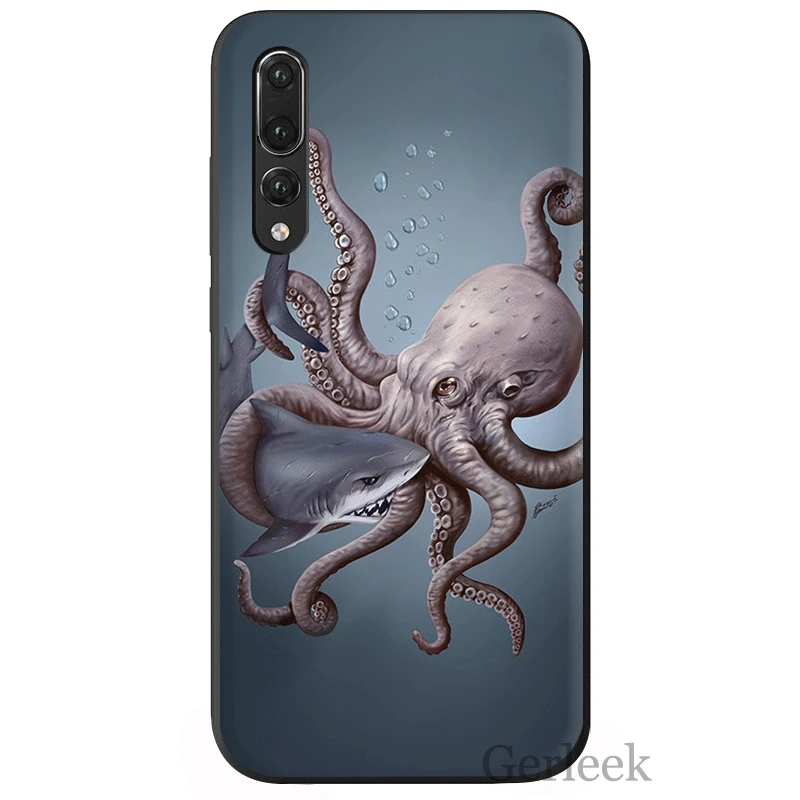 Desxz силиконовый чехол для телефона Huawei Y6 Y5 Y7 Y9 Mate 10 20 Pro Nova 4 2i 2 3 3i Lite фантазия море