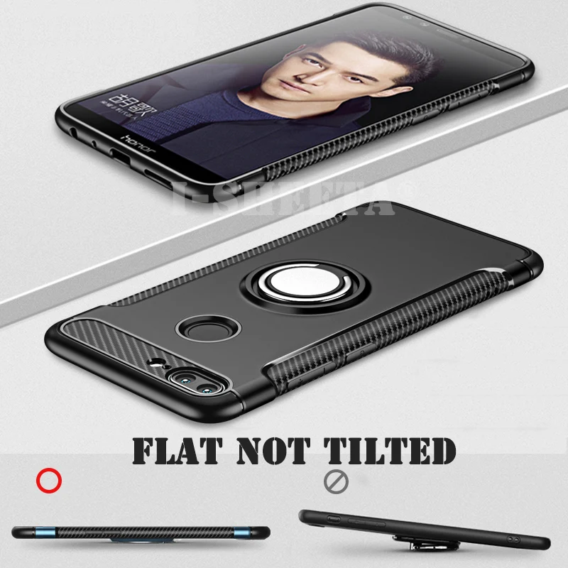 360 магнитное металлическое кольцо держатель Подставка для Huawei Honor 10 9 Lite 8X Max Чехол