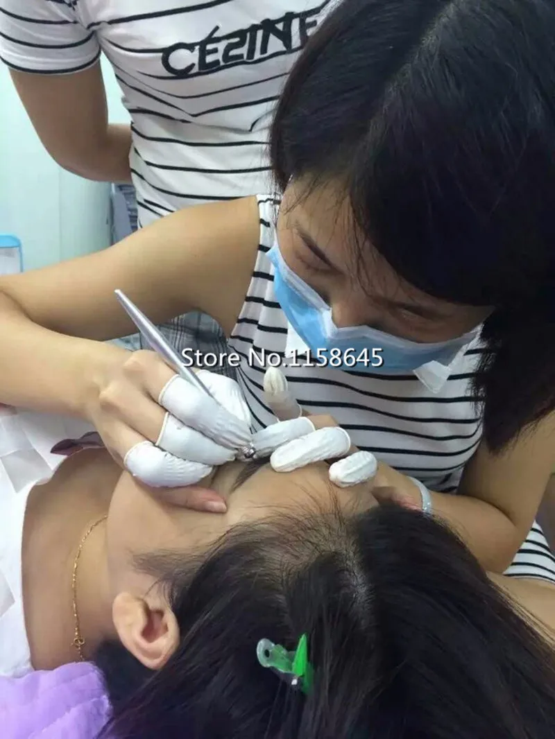 Горячие Профессиональный Перманентный макияж бровей Руководство татуировка