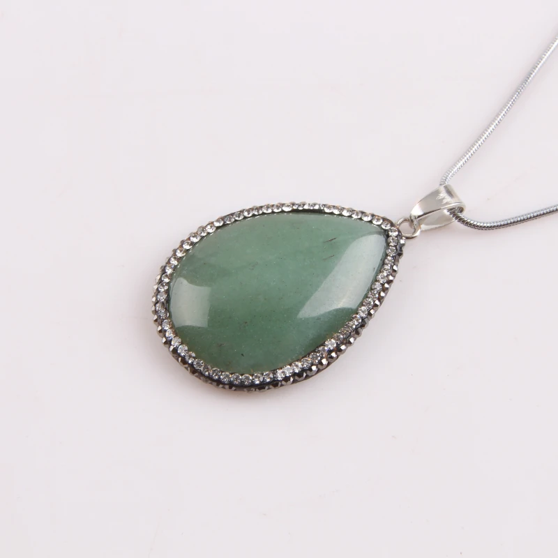 Натуральные капли воды подвески для ожерелья камни кристаллы стразы ювелирные