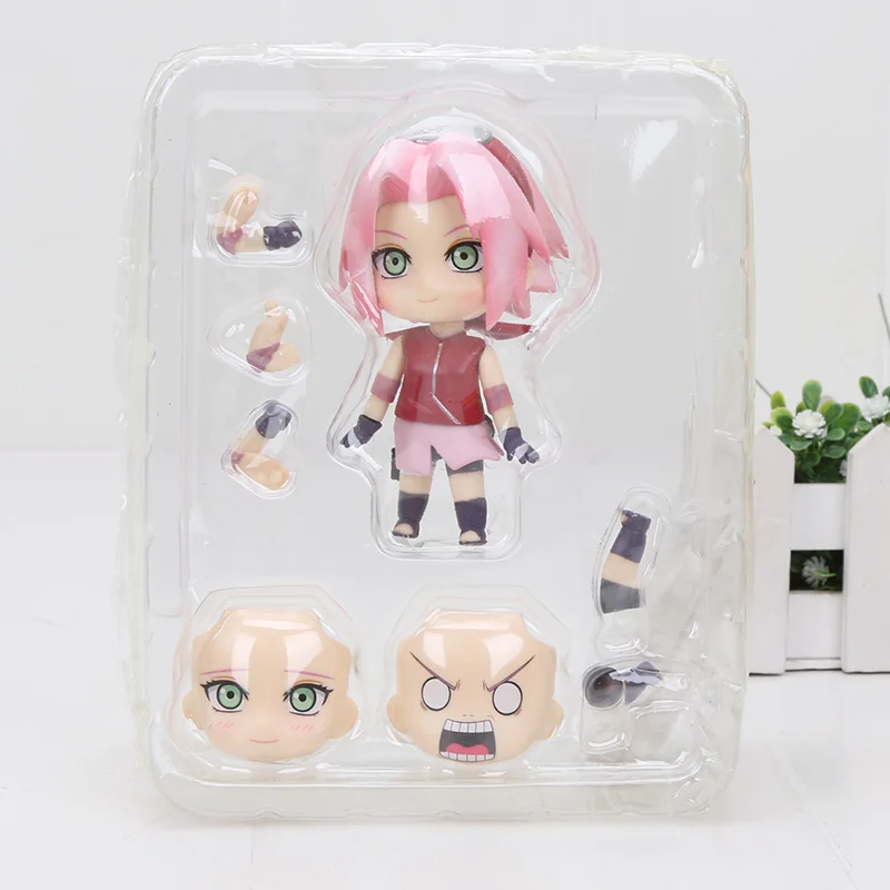 10cm 833 no box Uzumaki Naruto Gals Sakura Haruno бикини Nendoroid Naruto Shippuden Sakura Haruno 833 ПВХ фигурка Коллекционная модель игрушки - Цвет: 10cm 833 no box