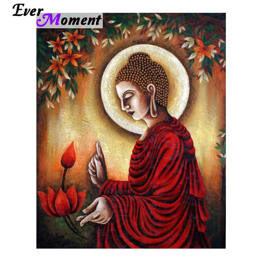 

5d алмазная живопись «сделай сам», цветок Будды, алмазная вышивка, полный набор квадратных кристаллов, камни из смолы, хобби, настенная живоп...